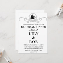 Havsmiddagsinbjudningar till rehearsal om sjömil