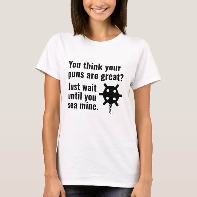 Havsminor Puns T Shirt (Framsida)