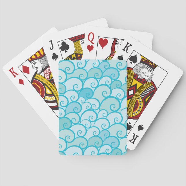 Havsmönster Casinokort (Baksidan)