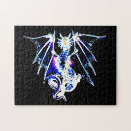 Havsmonster Fantasi Drak Ocean Storm Mytisk Konst Pussel