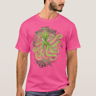 Havsmonster Havsdjur Kraken Scuba Dykning Bläckfis T Shirt