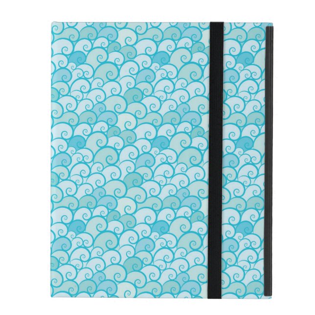 Havsmönster iPad Skal (Framsidan Closed)