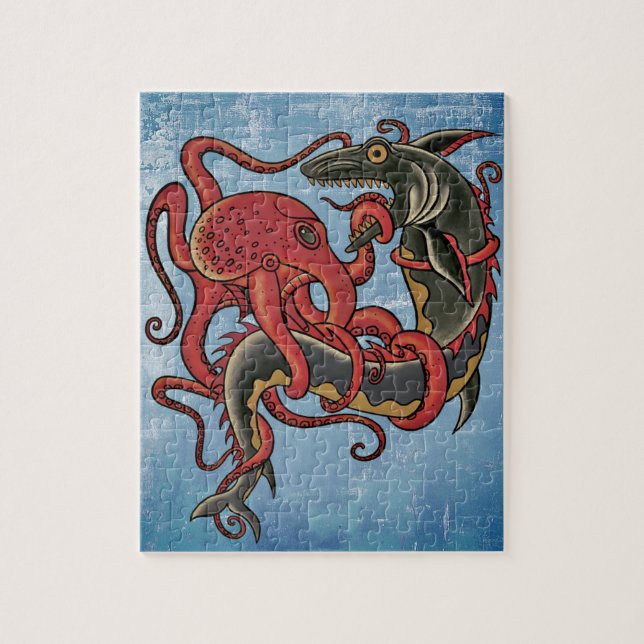 havsmonster pussel (Vertikal)