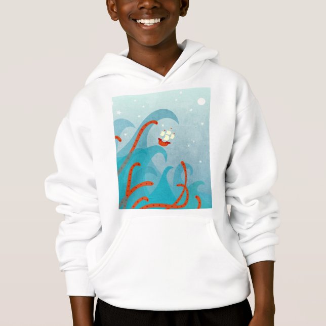 Havsmonster Segling T Shirt (Framsida)