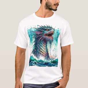 Havsmonster stiger upp Oceanisk Skräck T Shirt