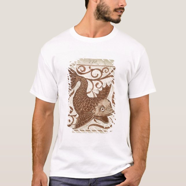 Havsmonster (w/c på papper) tee shirt (Framsida)