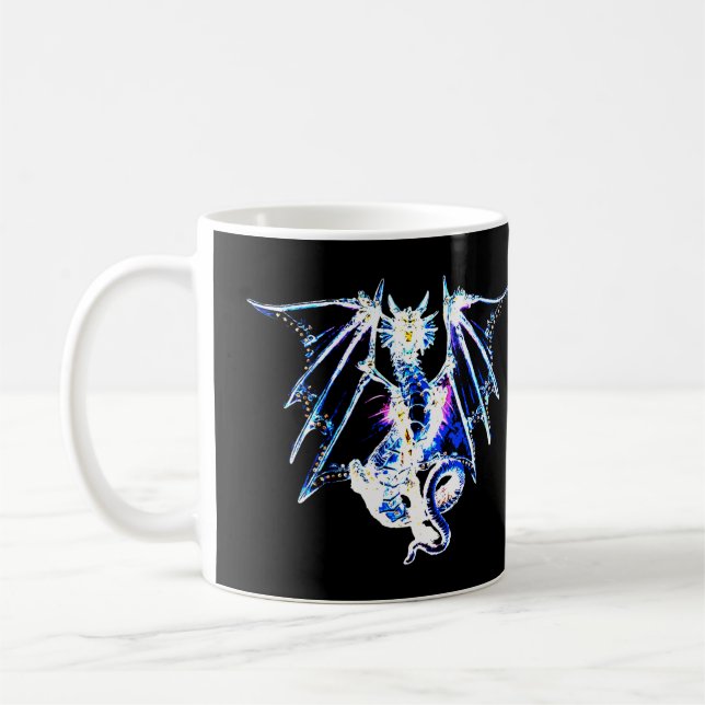 Havsmonsterdrake – Myttisk havsvarelse i keramik Kaffemugg (Vänster)