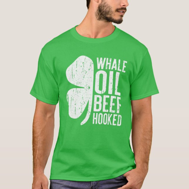 Havsnötköttet i veteoljan, helige Patricks Day Gif T Shirt (Framsida)