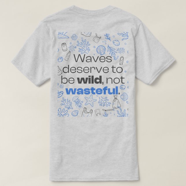 Havsoffertdesign och marin konst t shirt (Design baksida)