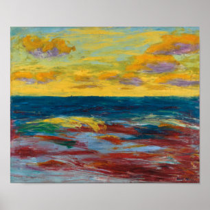 Havsområde Alsen Emil Nolde Poster