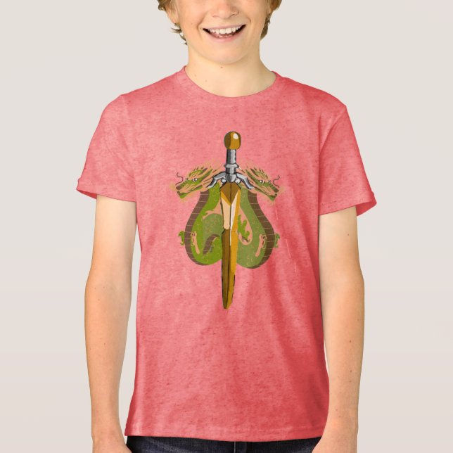 Havsormdrake svärd t shirt (Framsida)