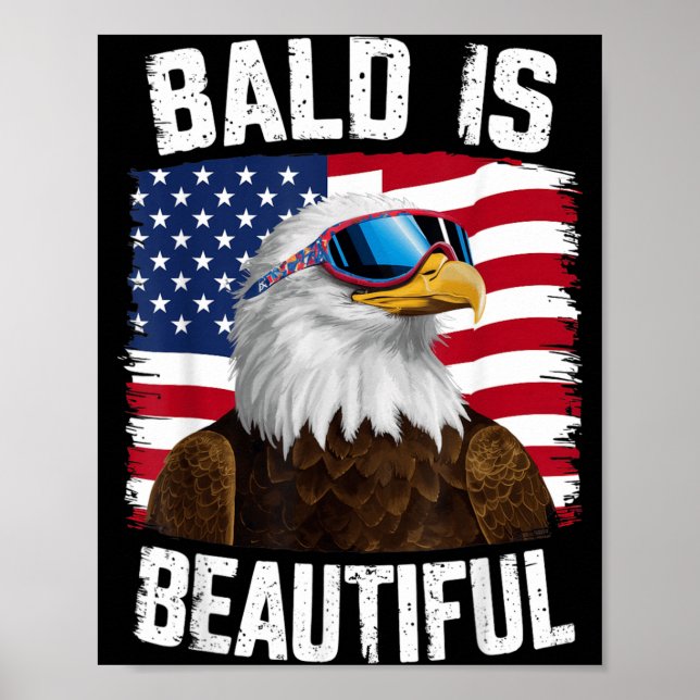 Havsörn Flint Skallig Är Vacker 4:e Juli Poster (Framsidan)