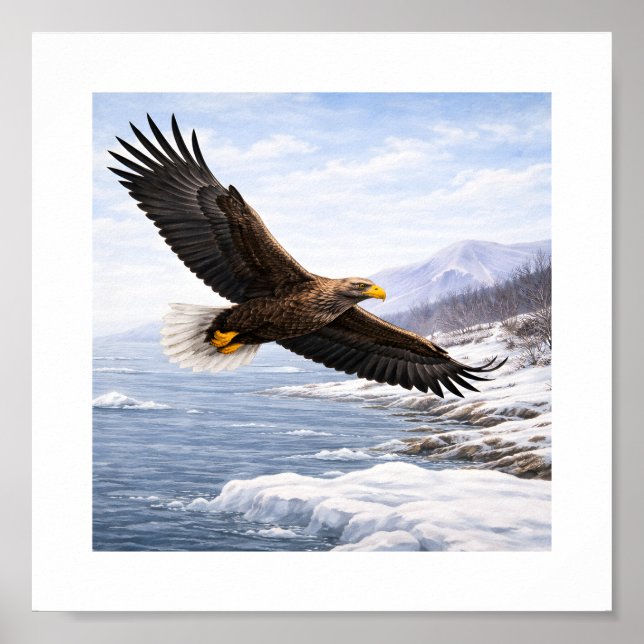Havsörn (Haliaeetus albicilla) –  Poster (Framsidan)