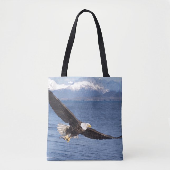 havsörn, Haliaeetus leucocephalus, under flykt 4 Tygkasse (Framsida)