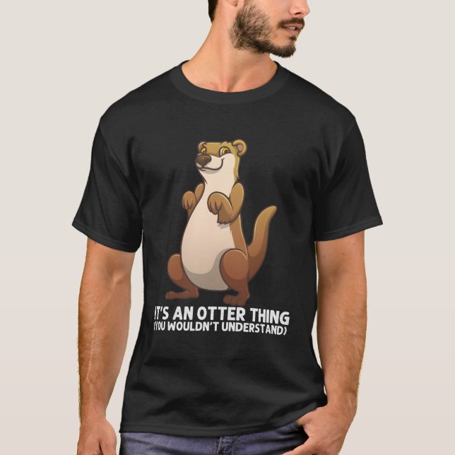 Havsört vid floden Otter T Shirt (Framsida)
