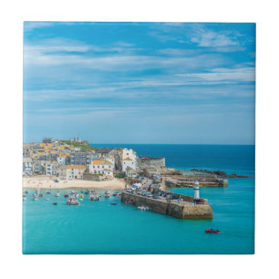 Havsorten St. Ives, Cornwall, Förenade kungariket Kakelplatta