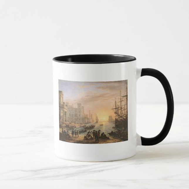 Havsport på solnedgången, 1639 mugg (Höger)