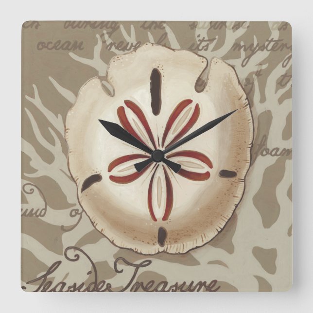 Havsredskap III Fyrkantig Klocka (Framsida)