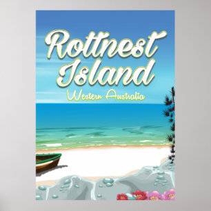 Havsreseaffisch för Rottnest Island Australia Poster