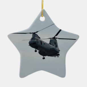 Havsriddare CH-46 Julgransprydnad Keramik