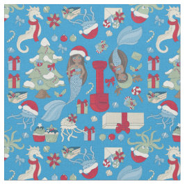 Havsruda, svart sjöjungfru, seahorsejellyfish tyg