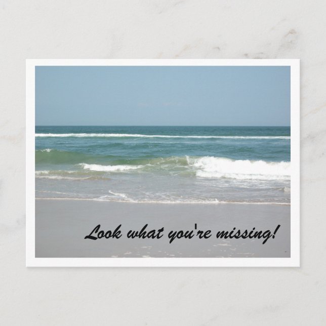 Havsscen för yttre Banker Vykort (Framsida)