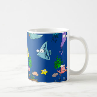 Havssimmande fisk kaffemugg