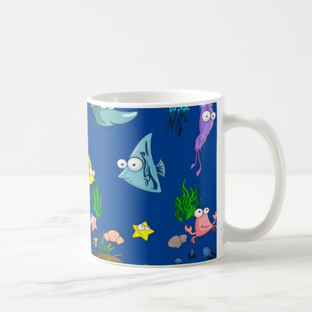 Havssimmande fisk kaffemugg (Höger)