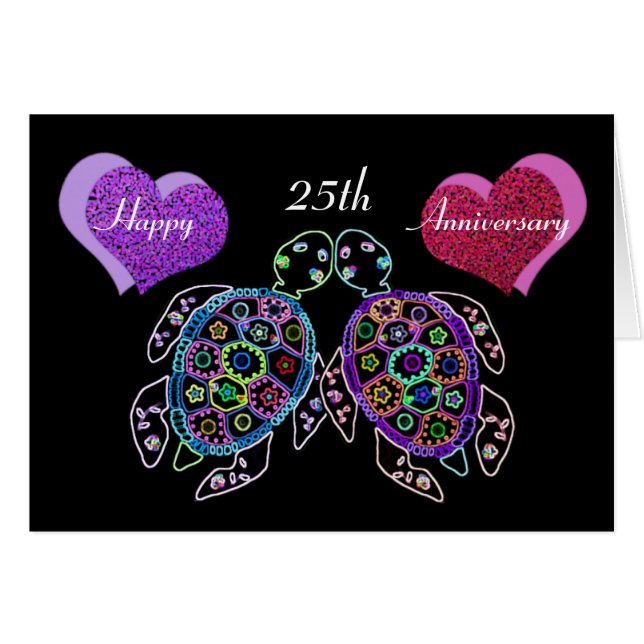 Havssköldpadda 25:e årskort OBS kort (Framsidan Horizontal)