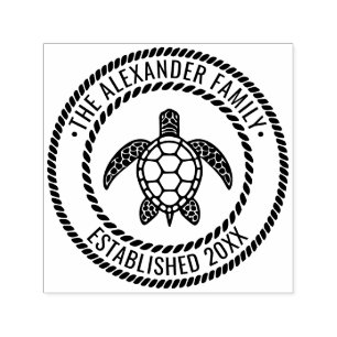 Havssköldpadda #5 Familjenamn Datum Estd Rep Ram Självfärgande Stämpel
