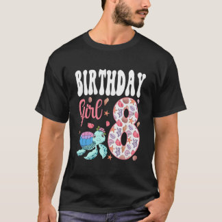 Havssköldpadda 8:e Födelsedags Aquarium T Shirt