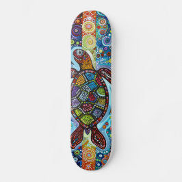Havssköldpadda - Aboriginal Stil - Skateboard Deck