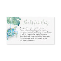 Havssköldpadda Bok för Baby-inbjudningskort