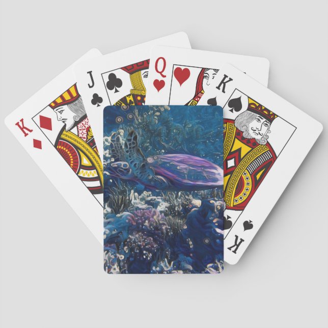 Havssköldpadda Casinokort (Baksidan)