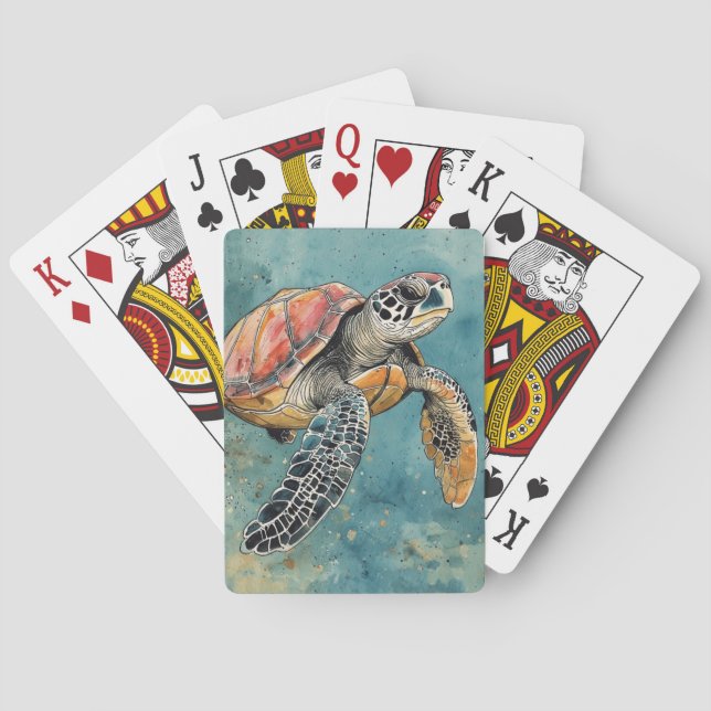 Havssköldpadda Casinokort (Baksidan)