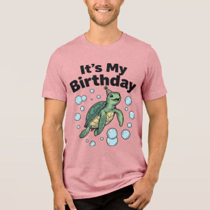 Havssköldpadda Födelsedags T-Shirt Design_1