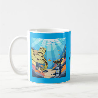 Havssköldpadda Hur Hamnade Du Här Nere? Kaffemugg