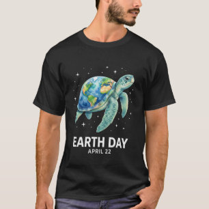 Havssköldpadda Jordens dag 22 april hav kärlek T Shirt