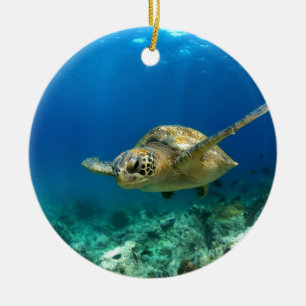 Havssköldpadda Julgransprydnad Keramik