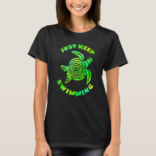 Havssköldpadda Just behålla Swimming Ocean Beach V T Shirt
