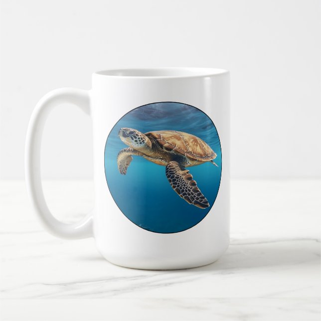 Havssköldpadda kaffemugg (Vänster)