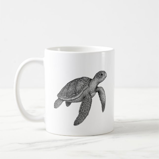 Havssköldpadda Kaffemugg (Vänster)