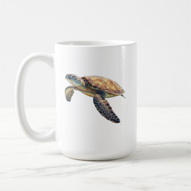 Havssköldpadda kaffemugg (Vänster)