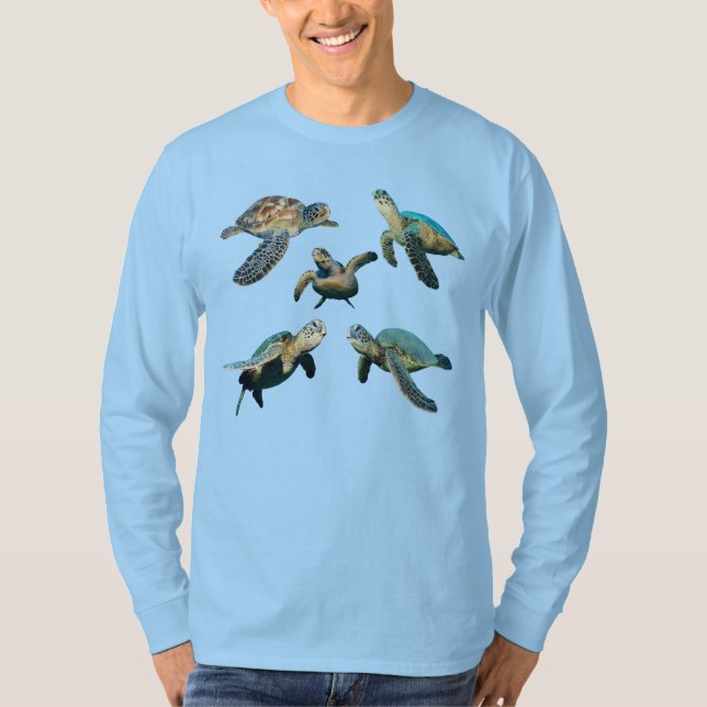 Havssköldpadda Lång T-Shirt (Framsida)
