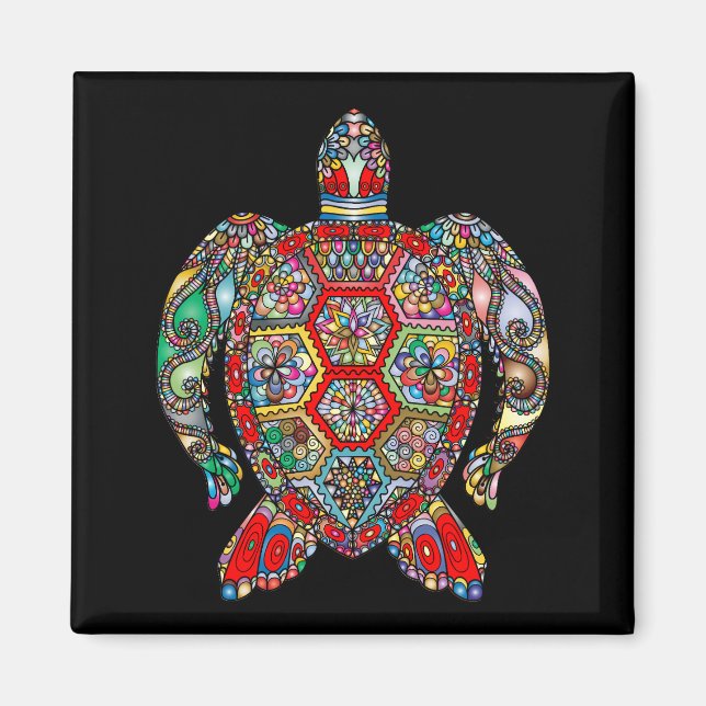 Havssköldpadda Magnet (Framsidan)