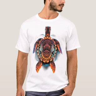 Havssköldpadda Mandala Hav Ocean Djur Konst Boho C T Shirt