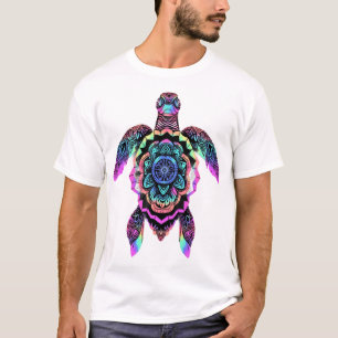 Havssköldpadda Mandala Hav Ocean Djur Konstverk Bo T Shirt