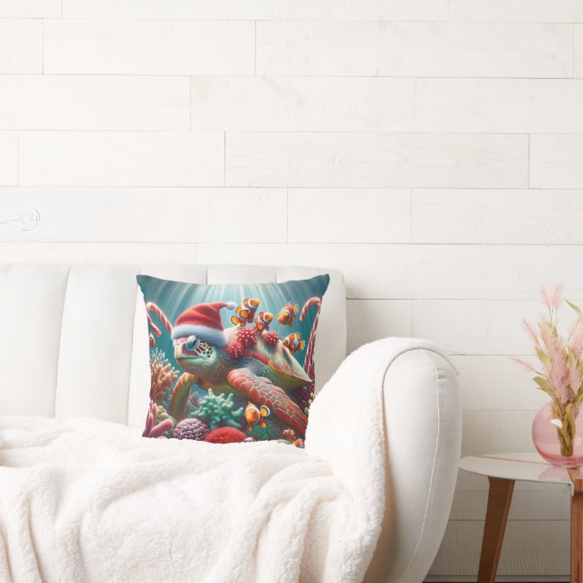 Havssköldpadda med jultomten kudde (Soffa)