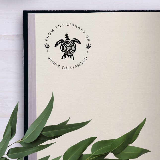 Havssköldpadda modern Bibliotek från Bok Stämpel (Skapare uppladdad)