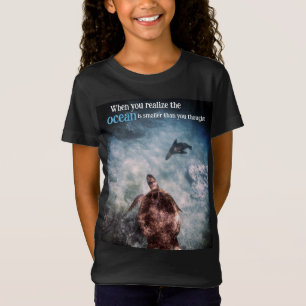 Havssköldpadda och havets lejona undervatten t shirt